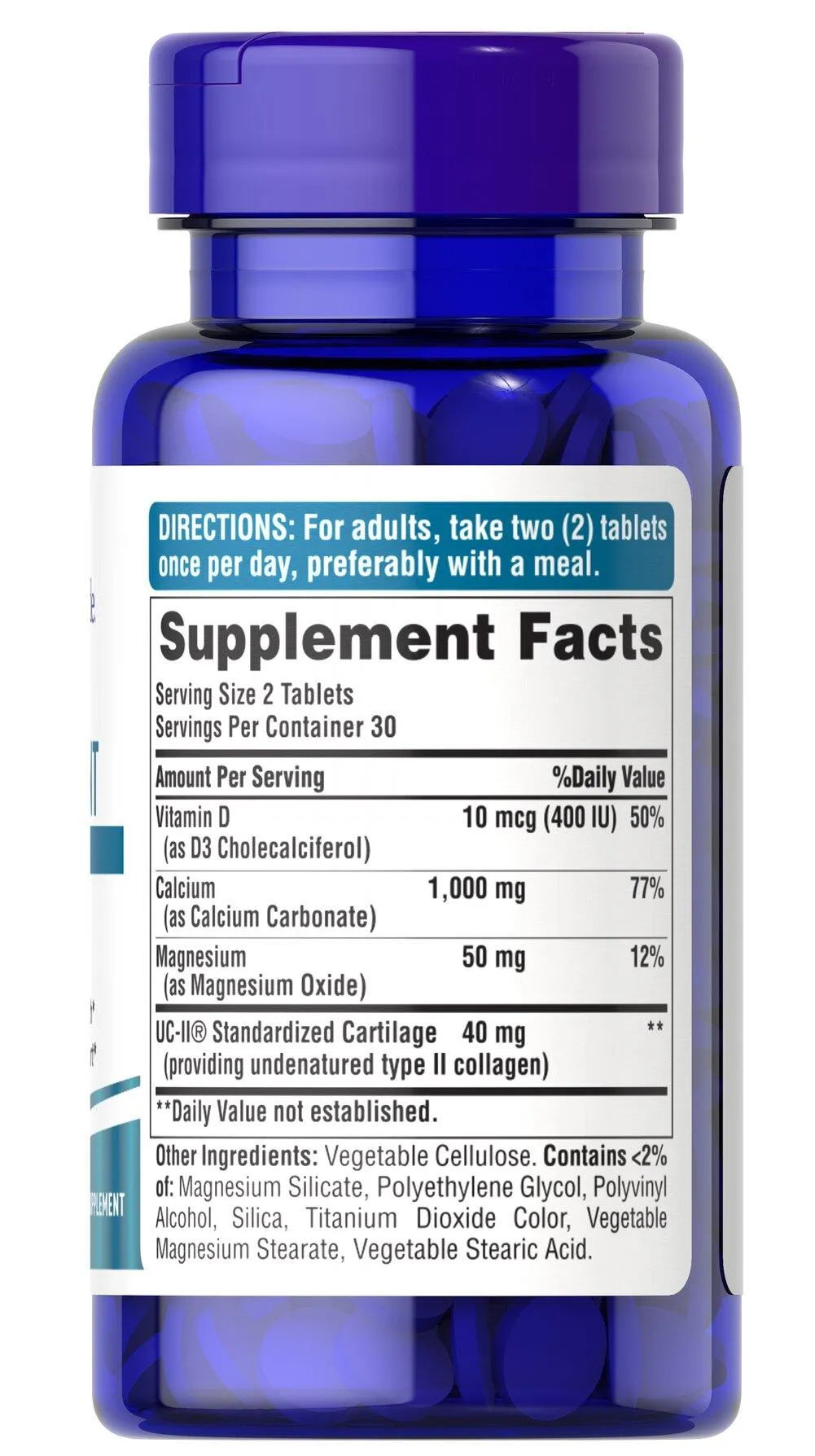 UC-II® 40 毫克活性膠原蛋白化合物 +D3 +高鈣 + 鎂 - 3