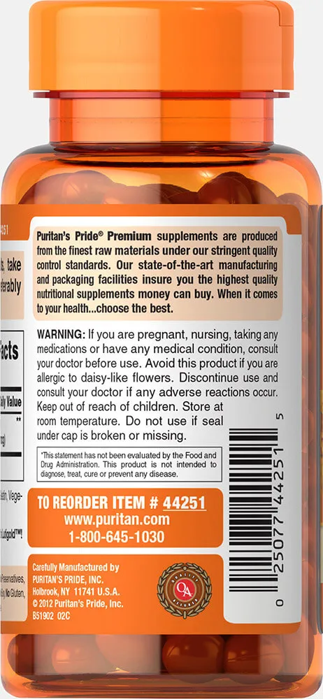 葉黃素 40 毫克含有玉米黃質 60 Softgels Free Lutein(游離型) - 4