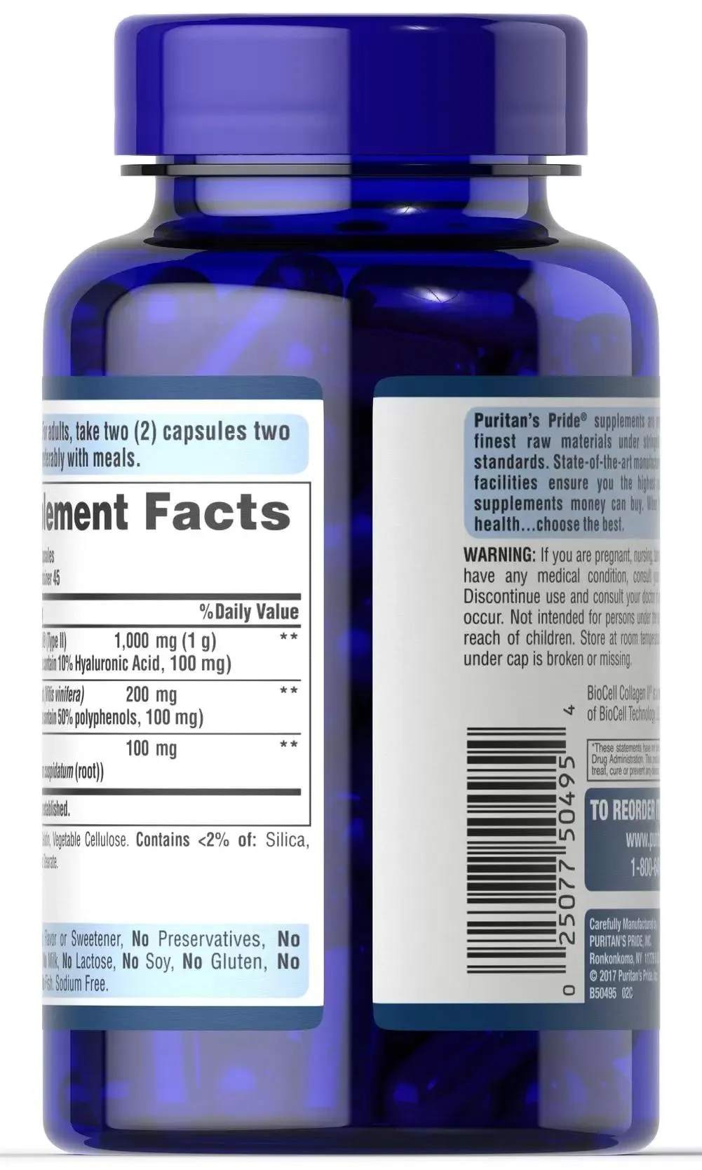 Ultra Woman™膠原蛋白支持物1000毫克含玻尿酸 - 3