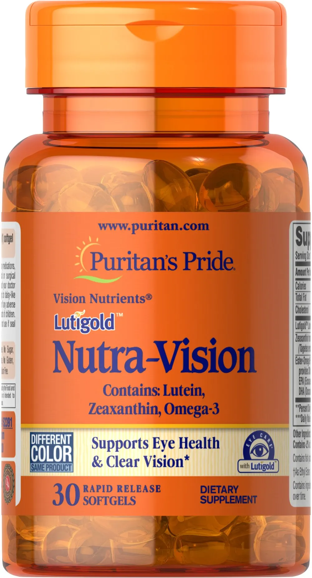 Lutigold™ Nutra-Vision含有葉黃素、玉米黃質和魚油Omega-3 - 2