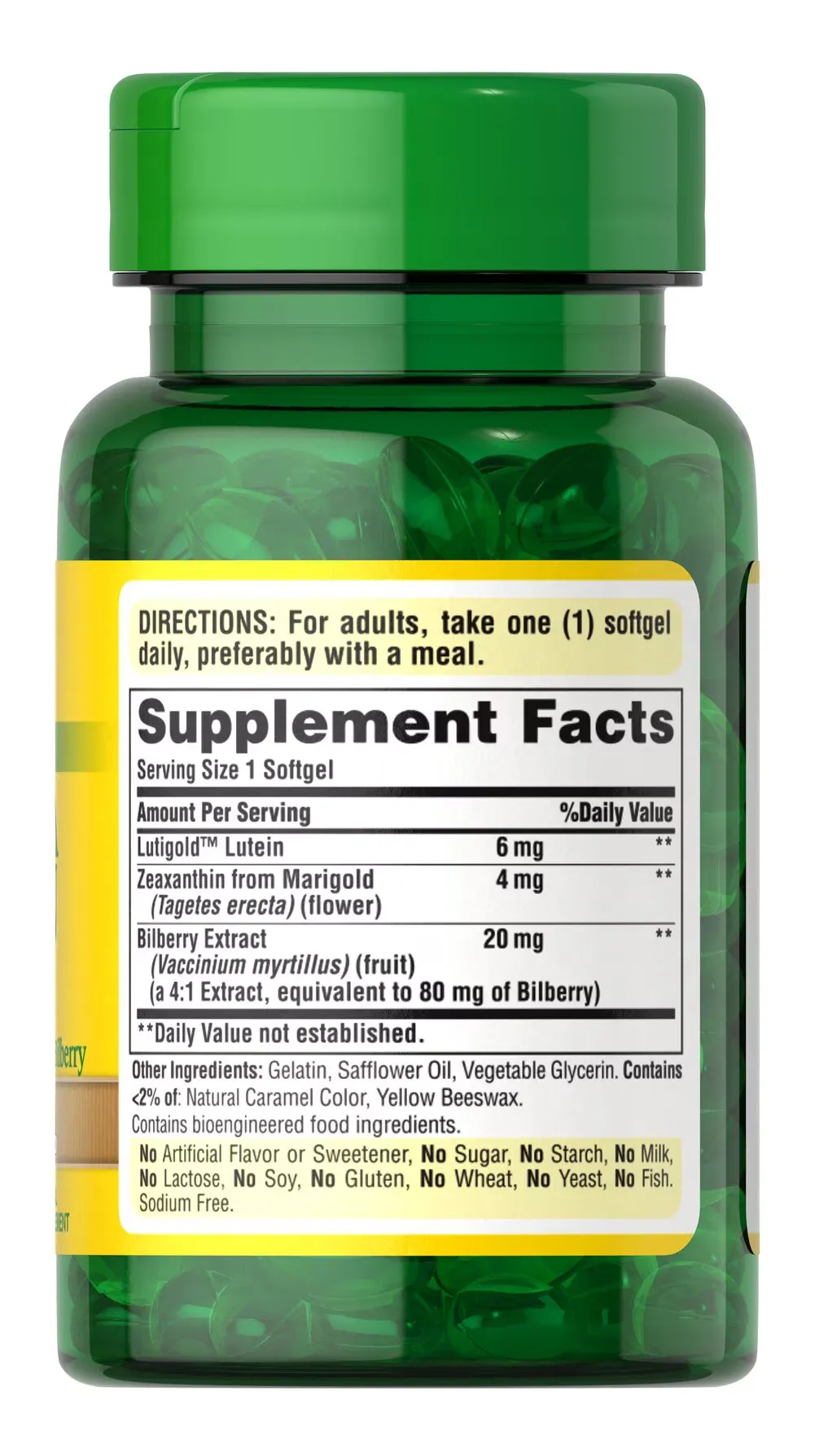 Herbavision 黃金版含有葉黃素、山桑子和玉米黃質。 - 4