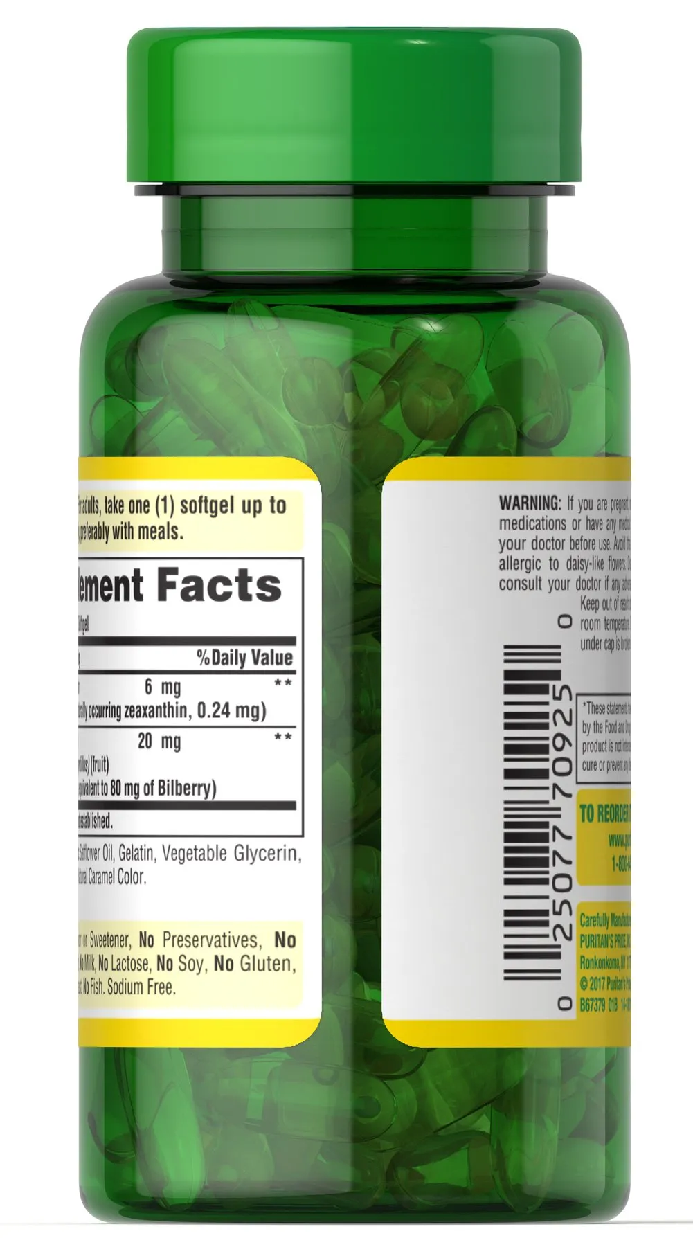 Herbavision葉黃素和山桑子配方（240 膠囊） - 2