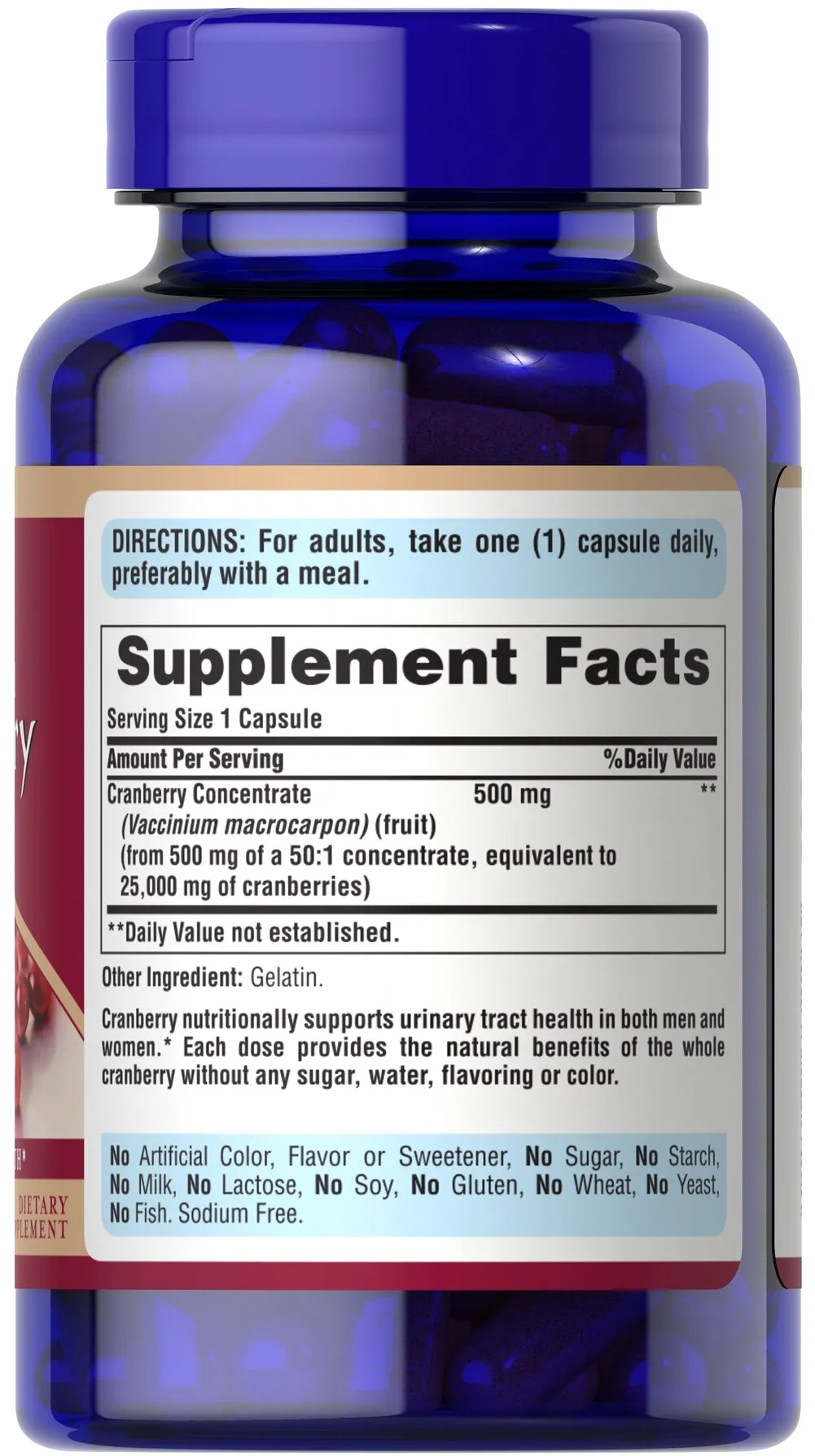 一天一粒蔓越莓 50倍濃縮 120顆膠囊 25000mg - 4