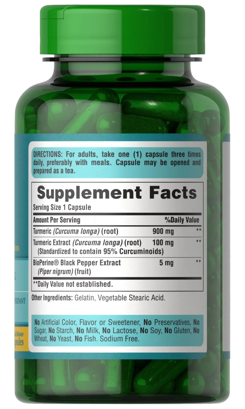 薑黃 薑黃素與生物素酶1,000毫克  - 5