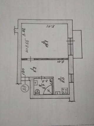 Квартира 1комнатная в