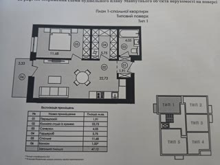Продаж 1-кімнатної квартири в ЖК Avalon Yard — переуступка