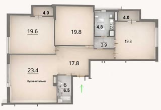 Продаж 4-кімнатної квартири в ЖК Французький квартал-2 біля ТРЦ Ocean Plaza