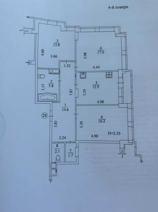 Продам 3к квартиру Північна Салтівка ЖК "Меридіан"