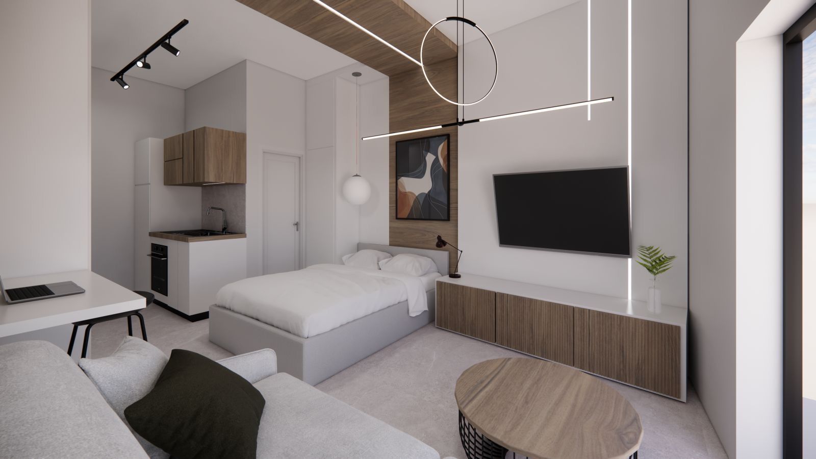 Студия 60 м²