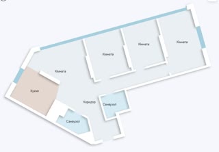 Продаж 2-кімнатної квартири в ЖК Салют
