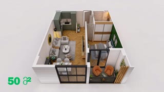 For sale: modern 1-bedroom apartment near Kikvidze Park.