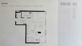 Продаж 2-кімнатної квартира в ЖК Boston Creative House біля метро Почайна та ТРЦ Blockbuster