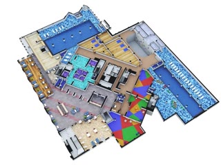Room for fitness, aquapark, sports, spa, balneological clinic