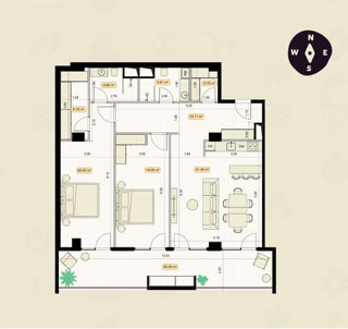 3 комнаты