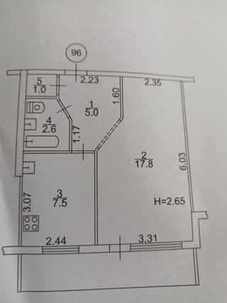 Продам 1 ком. квартиру, Салтовка