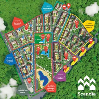 Продаж 1-кімнатної квартири в ЖК Scandia
