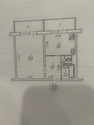 Продаж 1-кімнатної квартири біля ТРЦ Ретровіль