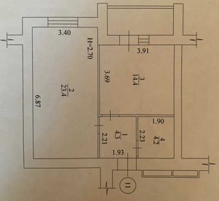 Продам 1-кімнатну квартиру ЖК Рогатинський, Левада