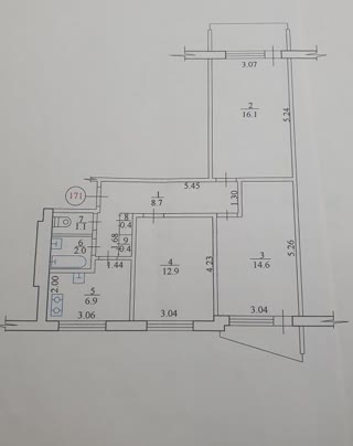Продам 3х к. квартиру, Павлово Поле