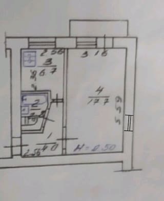 1-room apartment for sale