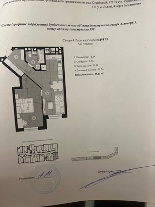 Продаж 1-кімнатної квартири в ЖК Park Arena на вул. Стрийській