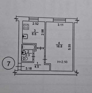 Продаж 1-кімнатної квартири на Бортничах