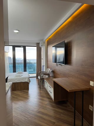Апартаменты Orbi Beach Tower: две смежные студии с видом на парк и море