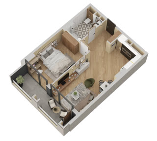 2 rooms