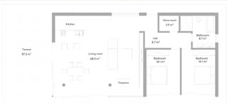 3 rooms