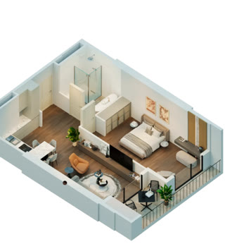 2 rooms
