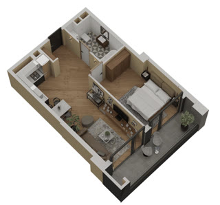 2 rooms