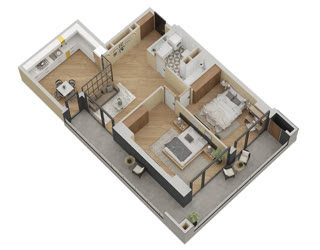 3 rooms