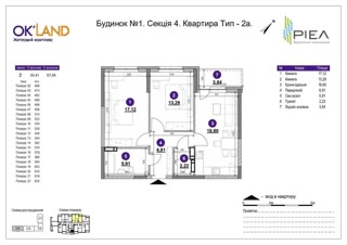 Продажа 2-комнатной квартиры в ЖК OK’LAND рядом с Севастопольской площадью