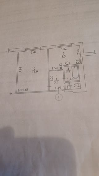 Продам 1к квартиру, ХТЗ