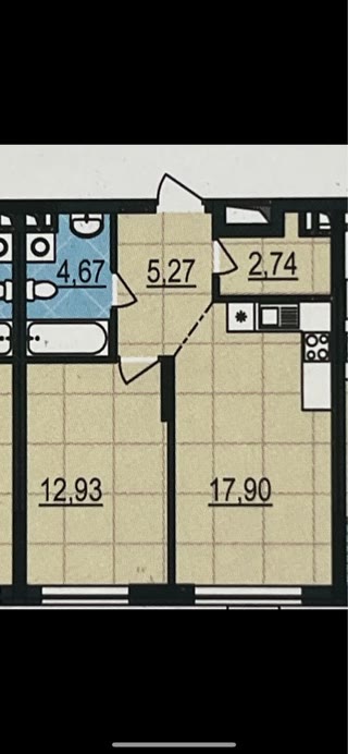 Продаж 1-кімнатної квартири в ЖК Варшавський-3