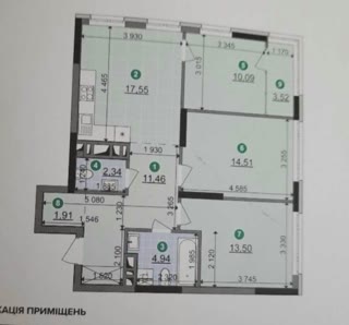 Продаж 3-кімнатної квартира в ЖК Діброва Парк