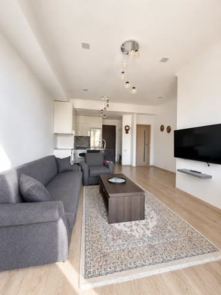 Modern 2-bedroom apartment for sale in Saburtalo, Tbilisi.