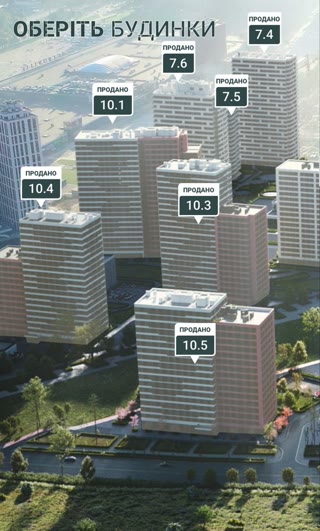 Продаж 1-кімнатної квартири в ЖК Варшавський 3