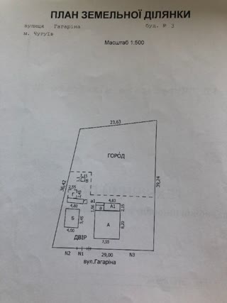 For sale: house and land in the center of Chuhuiv