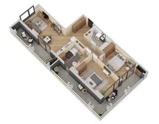 4 rooms