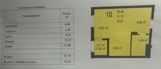 Продаж 1-кімнатної квартири в ЖК Scandia
