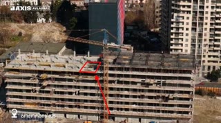 For sale 2 four-room apartments Axis Avlabari . In a green frame condition
