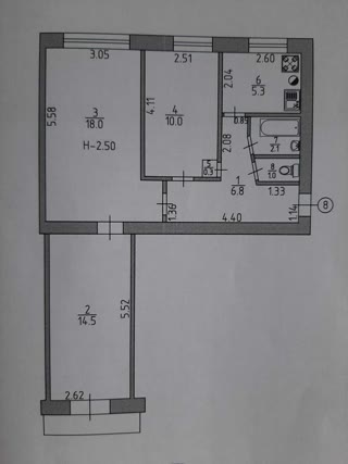 Продам 3 кімнатну квартиру в самому центрі м, Ізюм (вул, Соборна, 47)
