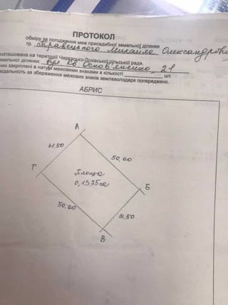 sale of land plot