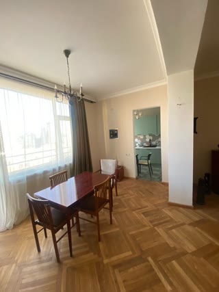 For sale is a 3-room apartment in the center of Saburtalo with a panoramic view of Tbilisi