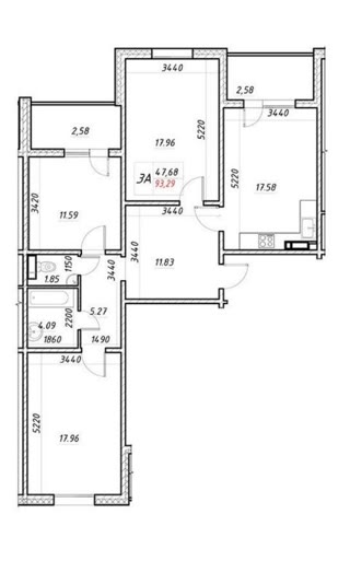 Продаж 3-х кімнатна ЖК Навігатор – 2 (Будинок 1 – Заселений)