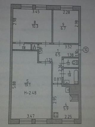 Продам 3 к квартиру з автономним опаленням