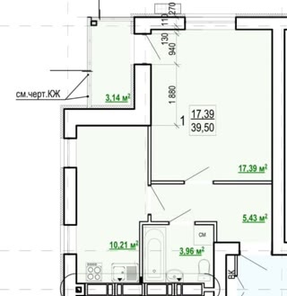 Продам 1 кімнатну квартиру ЖК Гідропарк, Шишковка