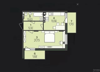 Sale of a 1-room apartment in the Falcon City residential complex