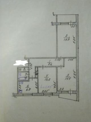 Продам 3х комнатную квартир